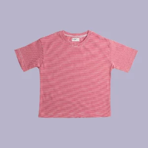 Kırmızı Çizgili T-Shirt