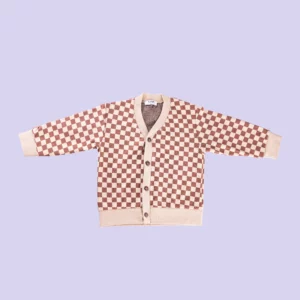 Puzzle Kareli Hırka/Ceket