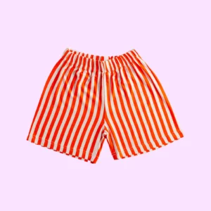 Turuncu Çizgili Şort